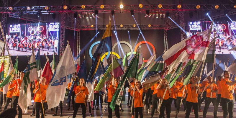 Latvijas Jaunatnes olimpiādes lāpas sagaidīšana Kuldīgā